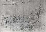 unknow artist Camp Las Moras,Texas,March,1861 painting